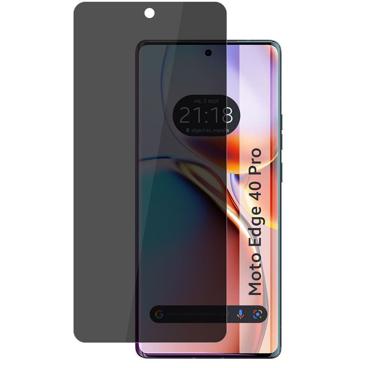 Protector Pantalla Hidrogel Privacidad Antiespías para Motorola Edge 40 Pro 5G