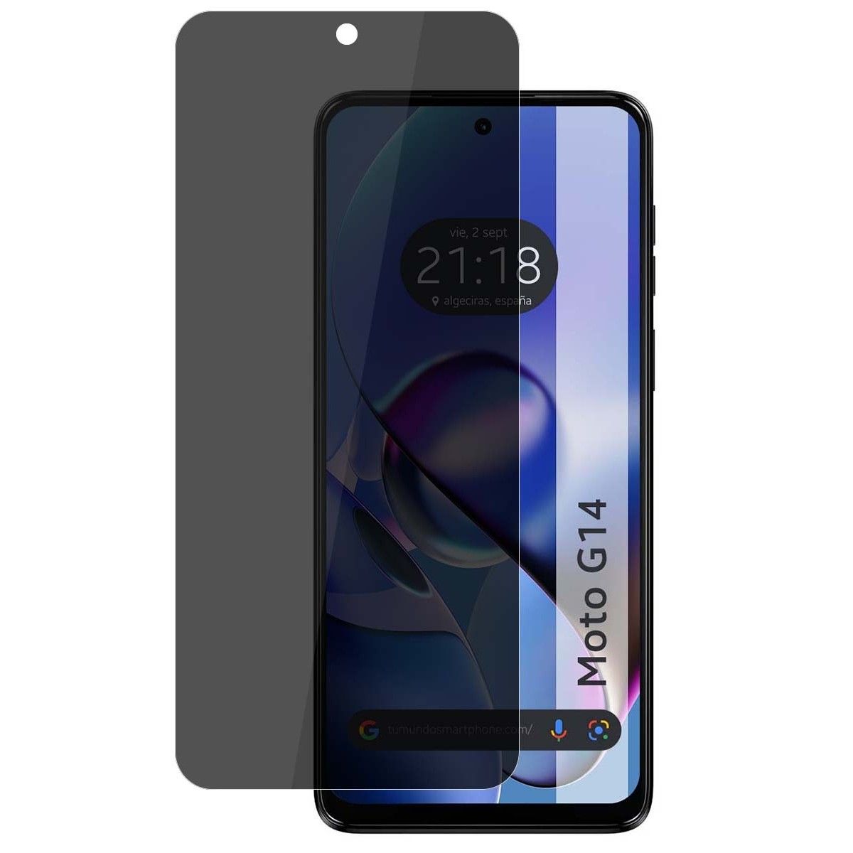 Protector Pantalla Hidrogel Privacidad Antiespías para Motorola Moto G14