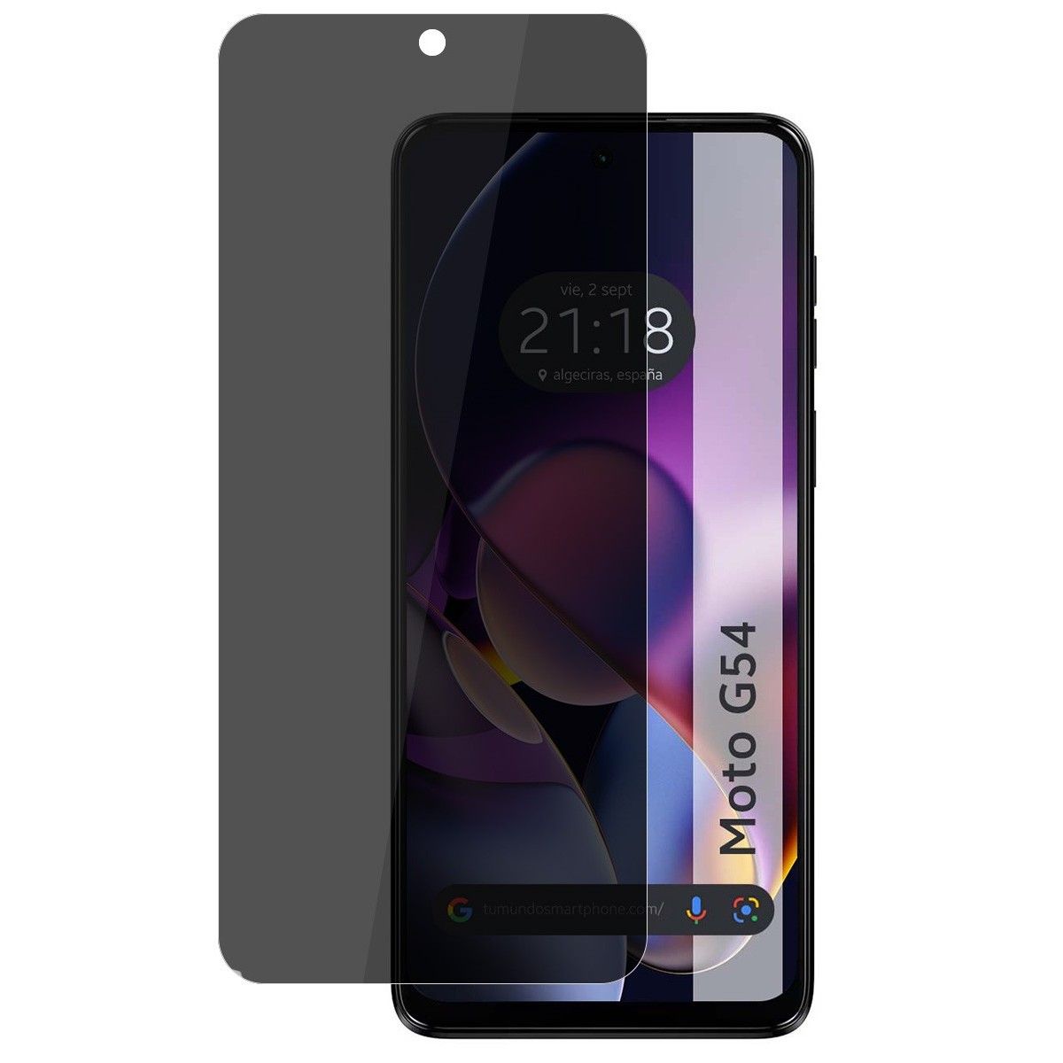 Protector Pantalla Hidrogel Privacidad Antiespías para Motorola Moto G54 5G