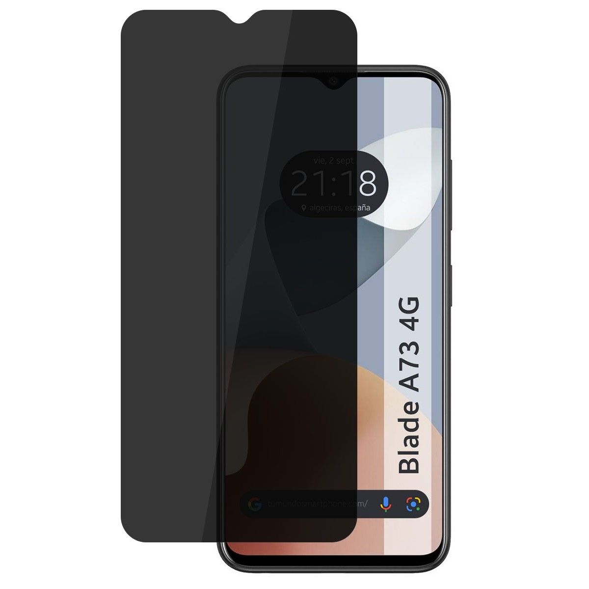 Protector Pantalla Hidrogel Privacidad Antiespías para Zte Blade A73 4G