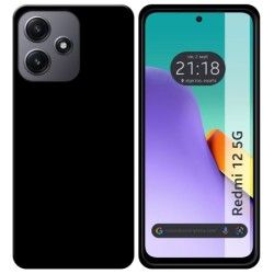 Funda Silicona Gel TPU Negra para Xiaomi Redmi 12 5G