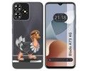 Funda Silicona Transparente para Zte Blade A73 4G diseño Avestruz Dibujos