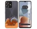 Funda Silicona Transparente para Zte Blade A73 4G diseño Bufalo Dibujos