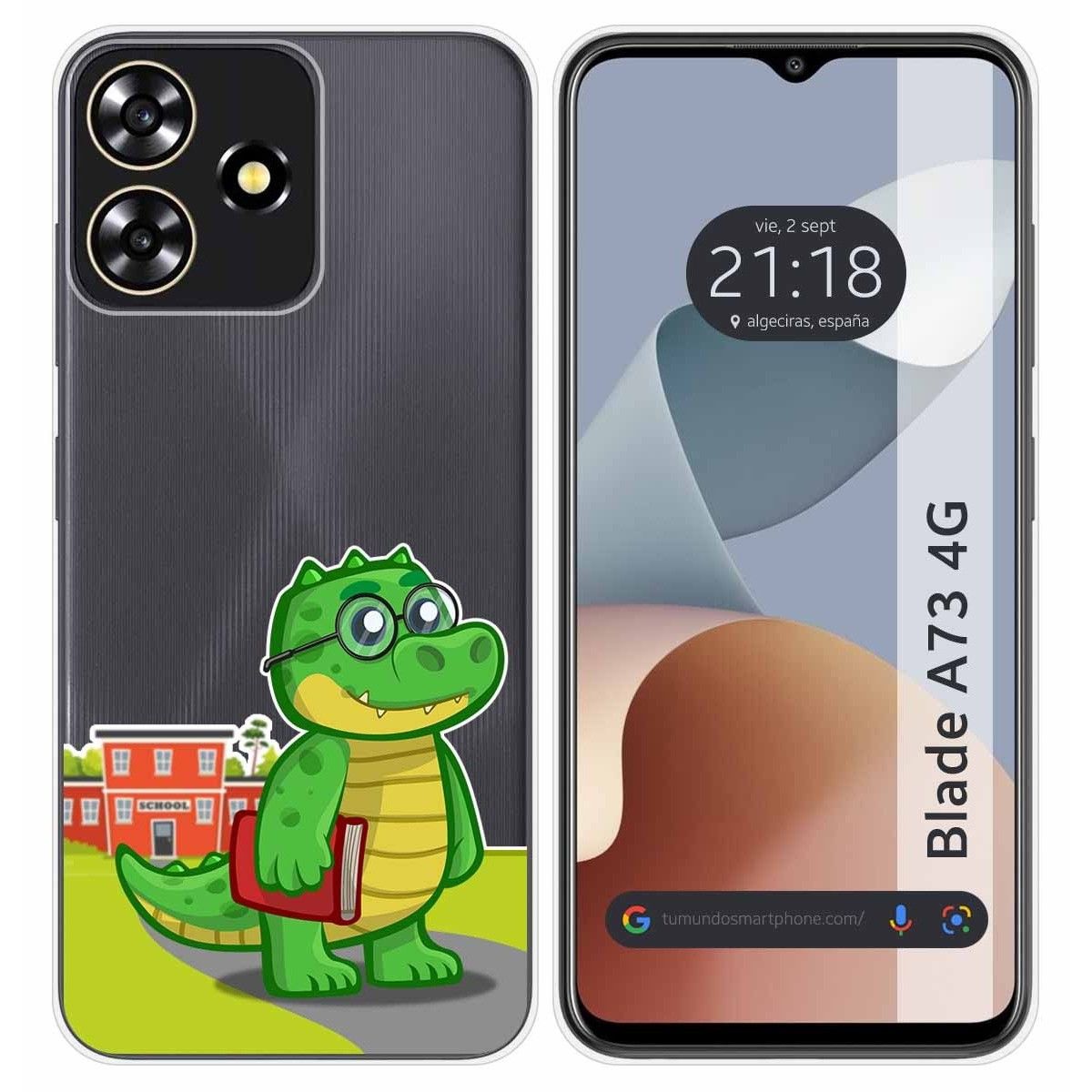 Funda Silicona Transparente para Zte Blade A73 4G diseño Coco Dibujos