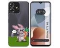 Funda Silicona Transparente para Zte Blade A73 4G diseño Conejo Dibujos