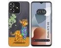 Funda Silicona Transparente para Zte Blade A73 4G diseño Jirafa Dibujos