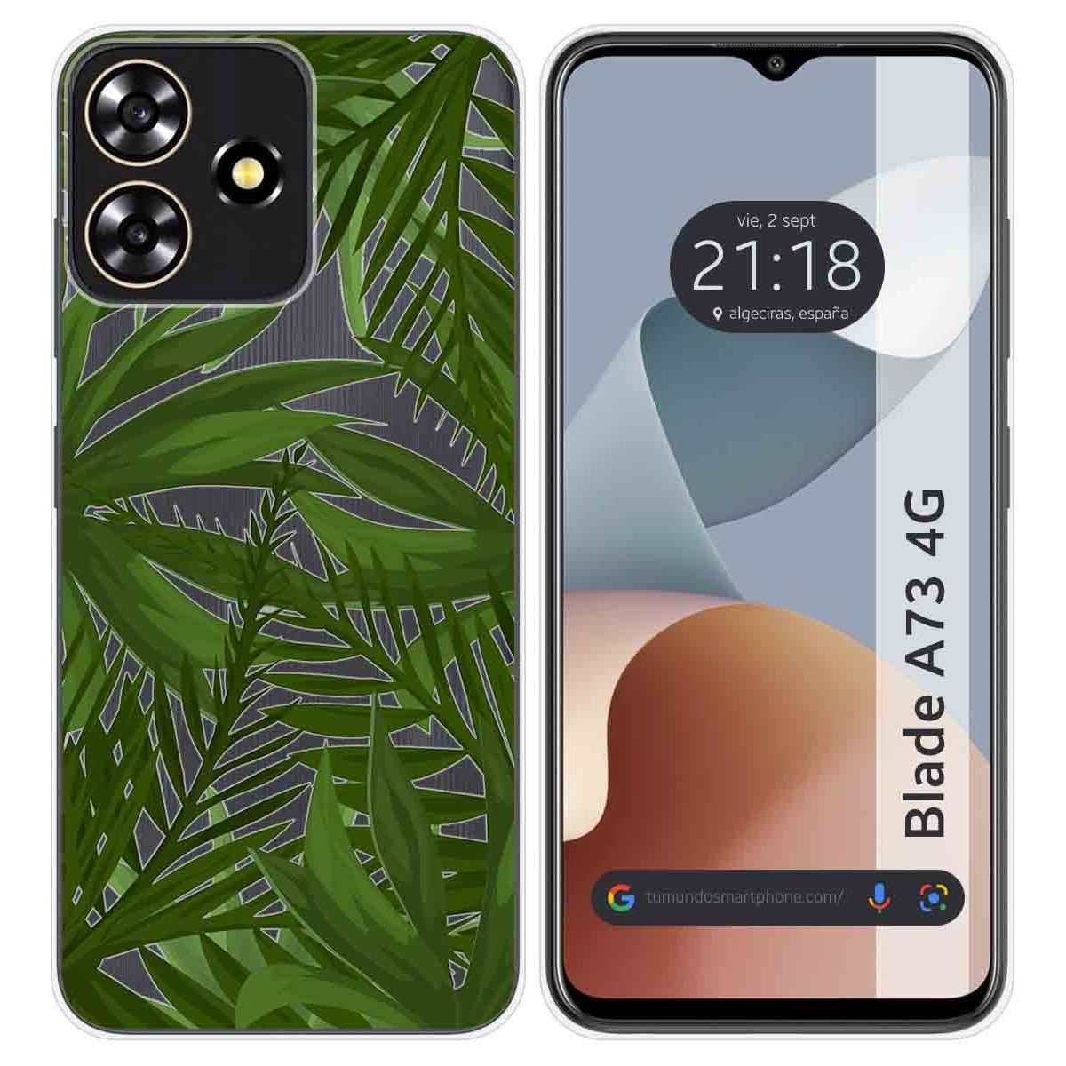 Funda Silicona Transparente para Zte Blade A73 4G diseño Jungla Dibujos