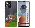 Funda Silicona Transparente para Zte Blade A73 4G diseño Panda Dibujos