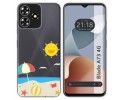 Funda Silicona Transparente para Zte Blade A73 4G diseño Playa Dibujos