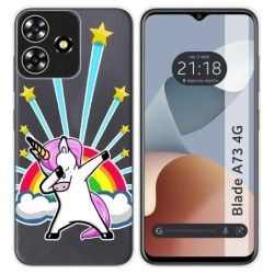 Funda Silicona Transparente para Zte Blade A73 4G diseño Unicornio Dibujos