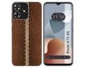 Funda Silicona para Zte Blade A73 4G diseño Cuero 01 Dibujos