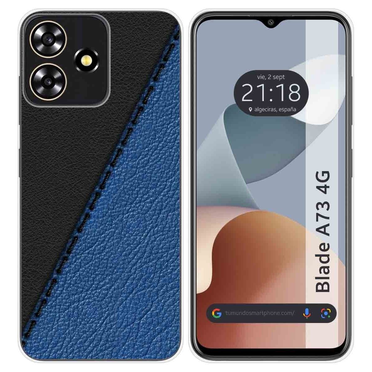Funda Silicona para Zte Blade A73 4G diseño Cuero 02 Dibujos