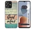 Funda Silicona para Zte Blade A73 4G diseño Madera 01 Dibujos