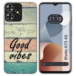 Funda Silicona para Zte Blade A73 4G diseño Madera 01 Dibujos