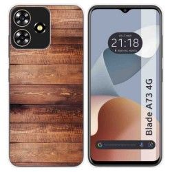 Funda Silicona para Zte Blade A73 4G diseño Madera 02 Dibujos