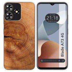 Funda Silicona para Zte Blade A73 4G diseño Madera 04 Dibujos