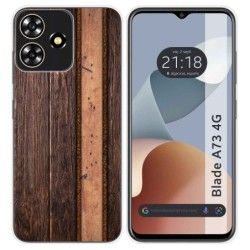 Funda Silicona para Zte Blade A73 4G diseño Madera 05 Dibujos