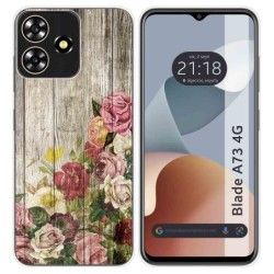 Funda Silicona para Zte Blade A73 4G diseño Madera 08 Dibujos
