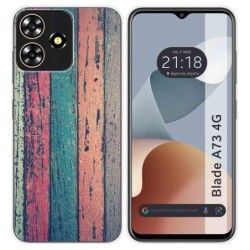 Funda Silicona para Zte Blade A73 4G diseño Madera 10 Dibujos