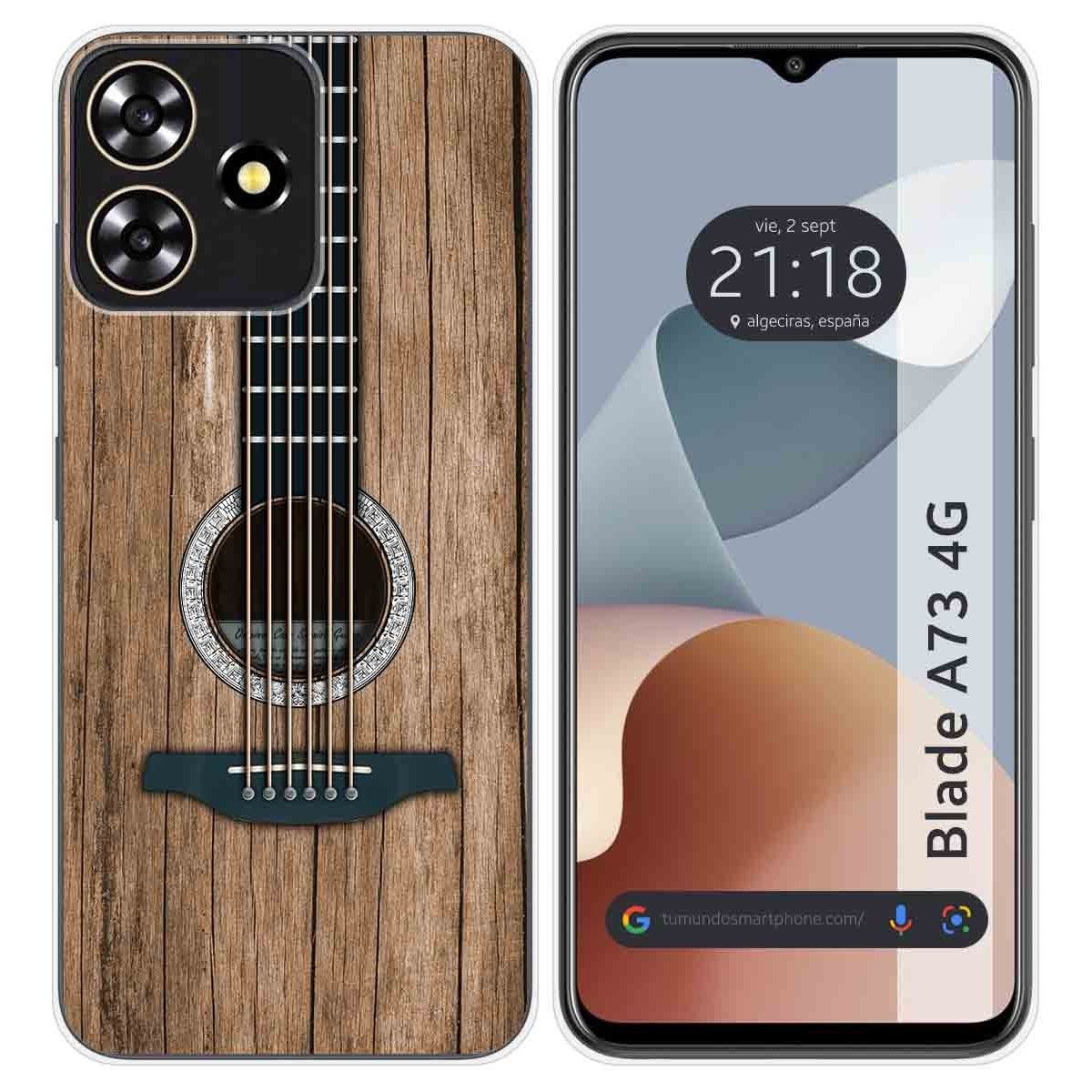 Funda Silicona para Zte Blade A73 4G diseño Madera 11 Dibujos