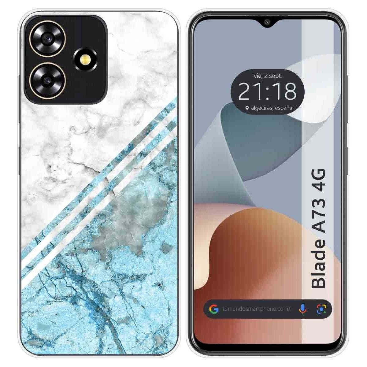 Funda Silicona para Zte Blade A73 4G diseño Mármol 02 Dibujos