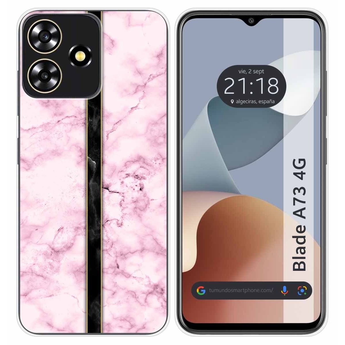 Funda Silicona para Zte Blade A73 4G diseño Mármol 04 Dibujos