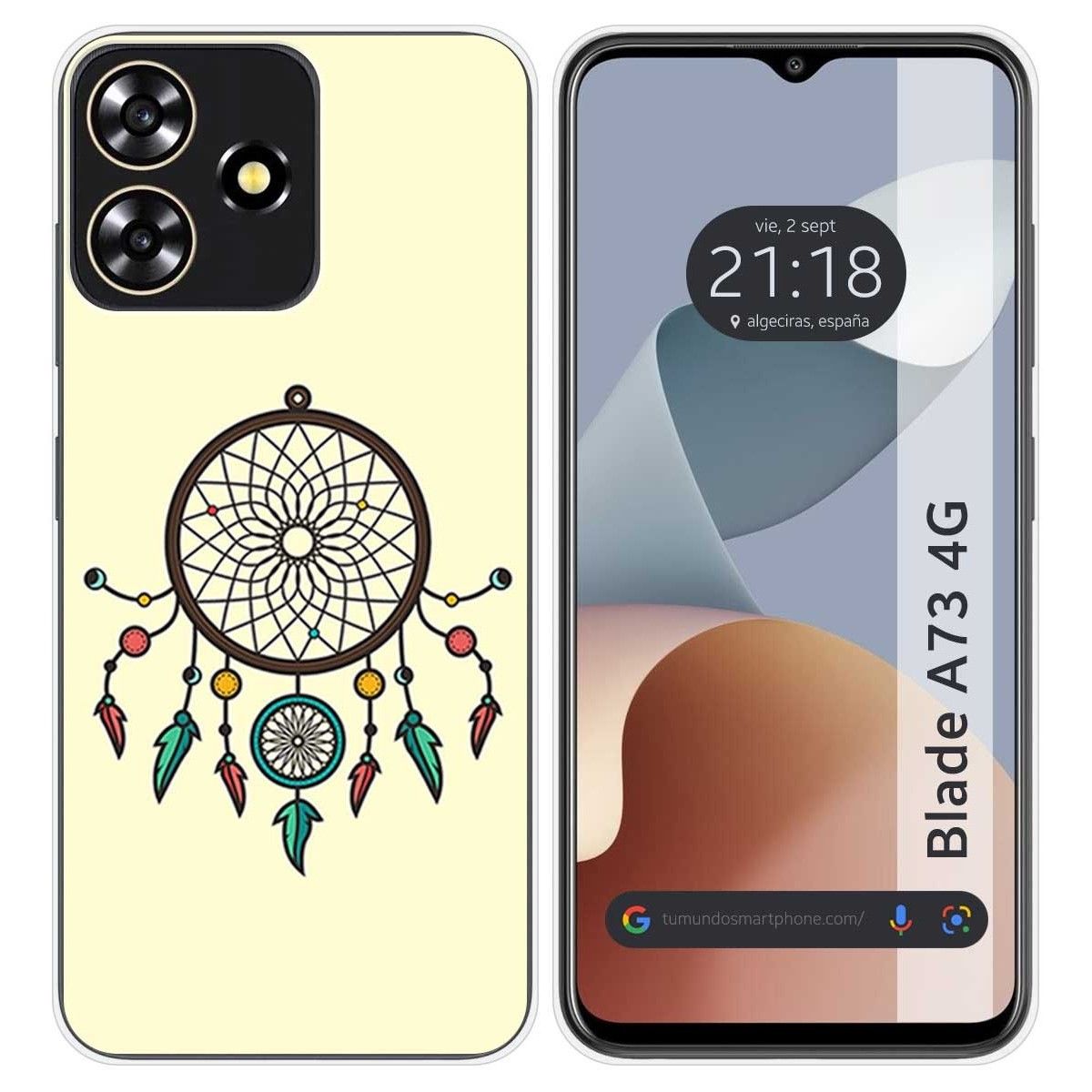 Funda Silicona para Zte Blade A73 4G diseño Atrapasueños Dibujos