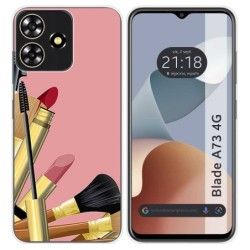Funda Silicona para Zte Blade A73 4G diseño Brochas Dibujos