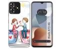 Funda Silicona para Zte Blade A73 4G diseño Café Dibujos