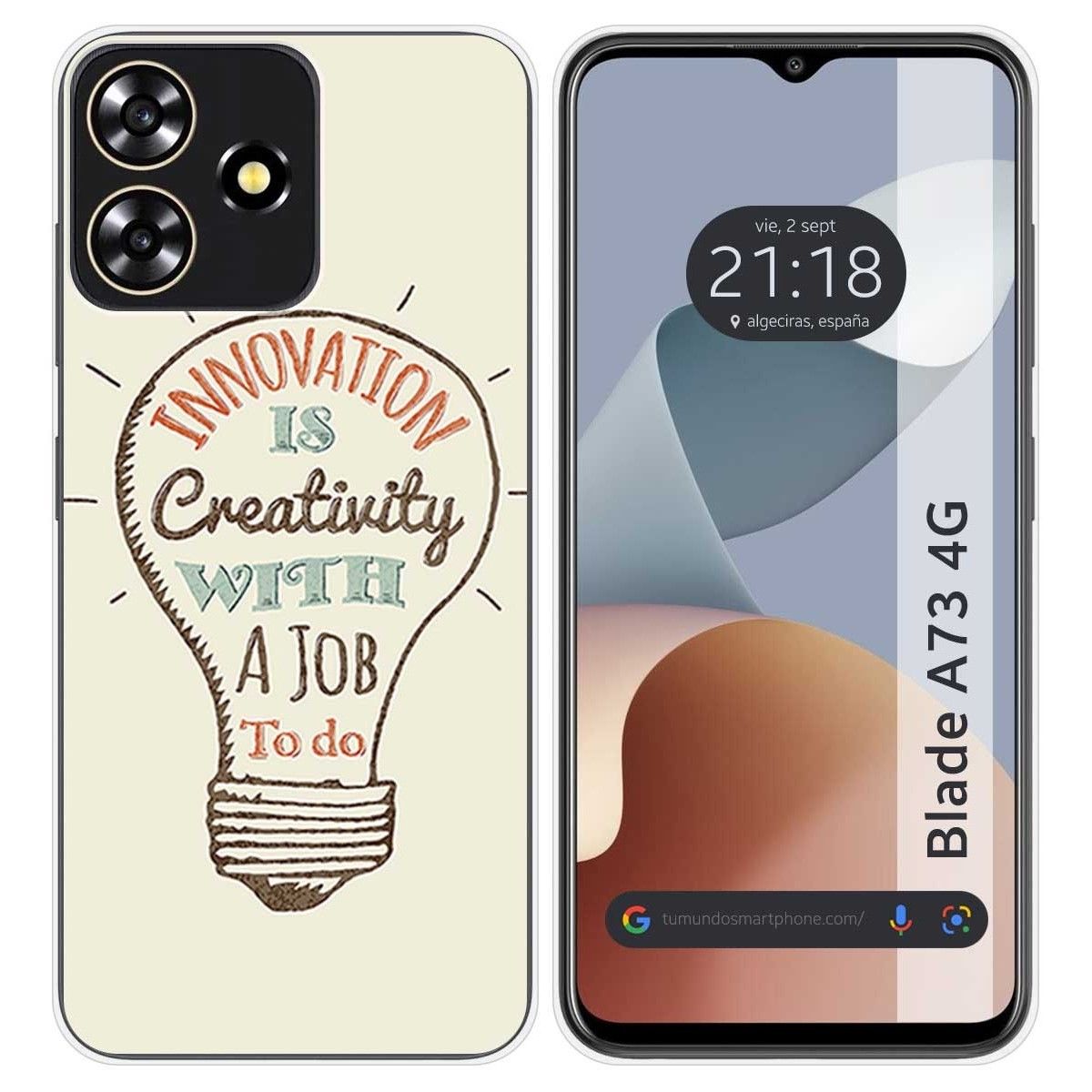 Funda Silicona para Zte Blade A73 4G diseño Creativity Dibujos
