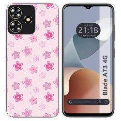 Funda Silicona para Zte Blade A73 4G diseño Flores Dibujos