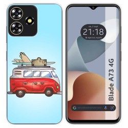 Funda Silicona para Zte Blade A73 4G diseño Furgoneta Dibujos