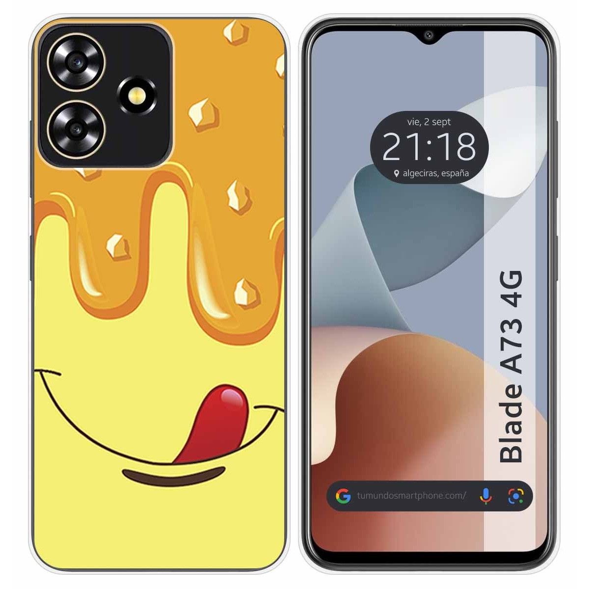 Funda Silicona para Zte Blade A73 4G diseño Helado Vainilla Dibujos