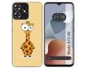 Funda Silicona para Zte Blade A73 4G diseño Jirafa Dibujos