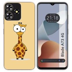 Funda Silicona para Zte Blade A73 4G diseño Jirafa Dibujos