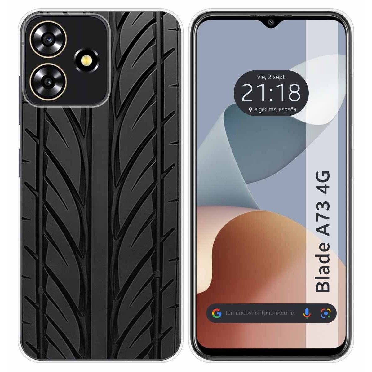 Funda Silicona para Zte Blade A73 4G diseño Neumatico Dibujos