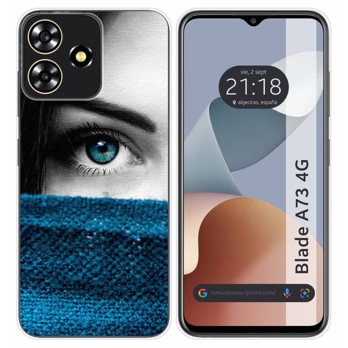 Funda Silicona para Zte Blade A73 4G diseño Ojo Dibujos