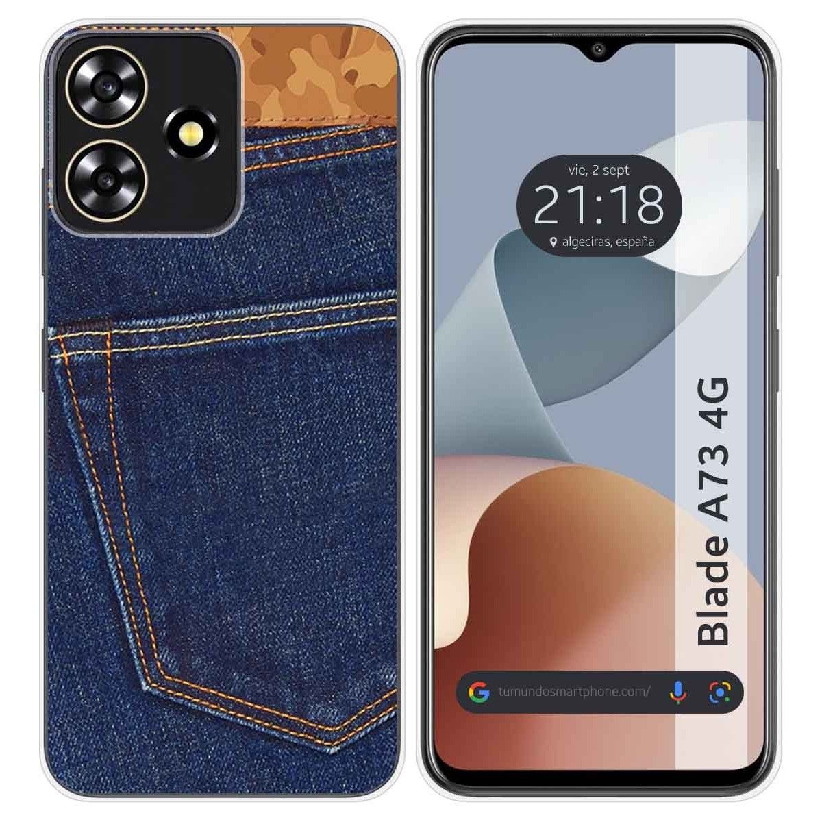 Funda Silicona para Zte Blade A73 4G diseño Vaquero Dibujos