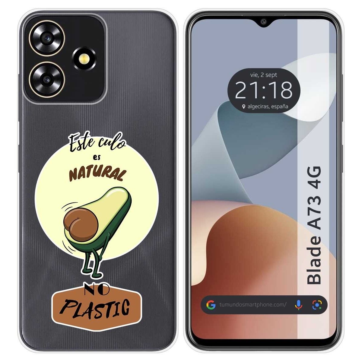 Funda Silicona para Zte Blade A73 4G diseño Culo Natural Dibujos