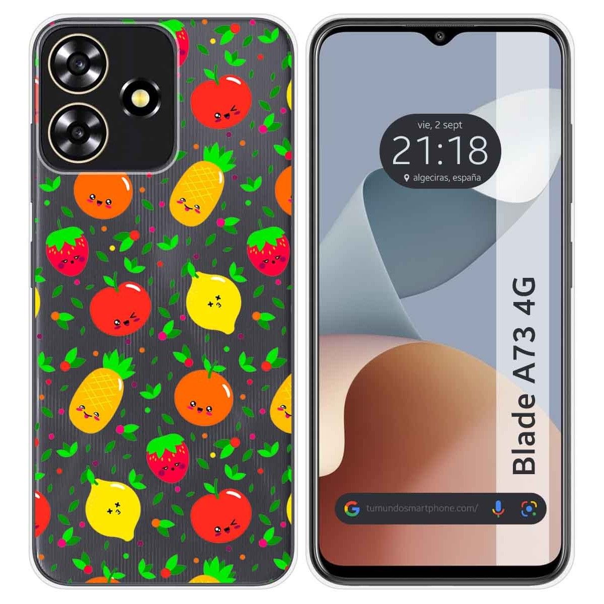 Funda Silicona para Zte Blade A73 4G diseño Frutas 01 Dibujos