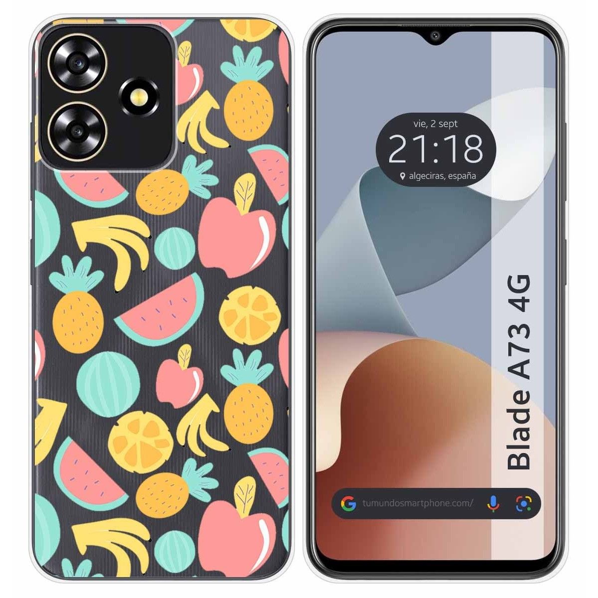 Funda Silicona para Zte Blade A73 4G diseño Frutas 02 Dibujos