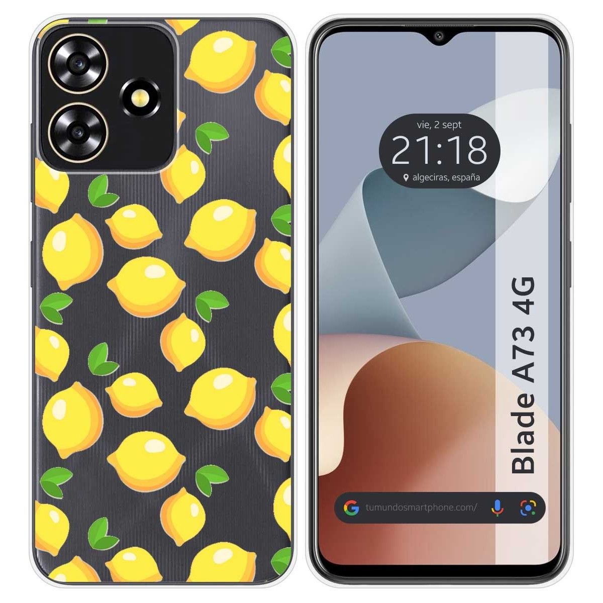 Funda Silicona para Zte Blade A73 4G diseño Limones Dibujos