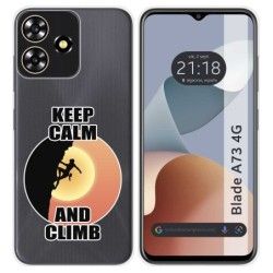 Funda Silicona para Zte Blade A73 4G diseño Mujer Escalada Dibujos