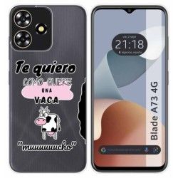 Funda Silicona para Zte Blade A73 4G diseño Vaca Dibujos