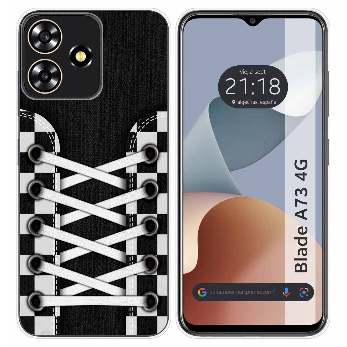 Funda Silicona para Zte Blade A73 4G diseño Zapatillas 03 Dibujos