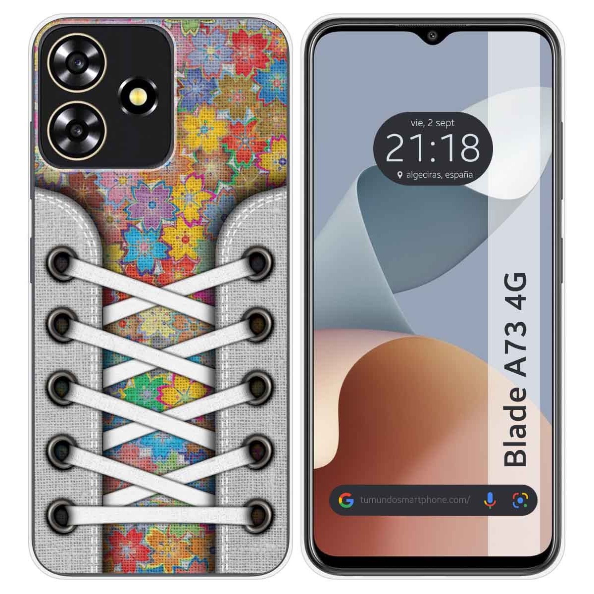 Funda Silicona para Zte Blade A73 4G diseño Zapatillas 05 Dibujos