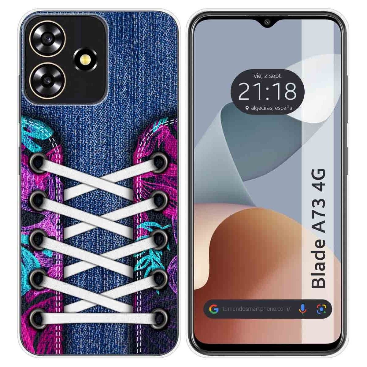 Funda Silicona para Zte Blade A73 4G diseño Zapatillas 06 Dibujos