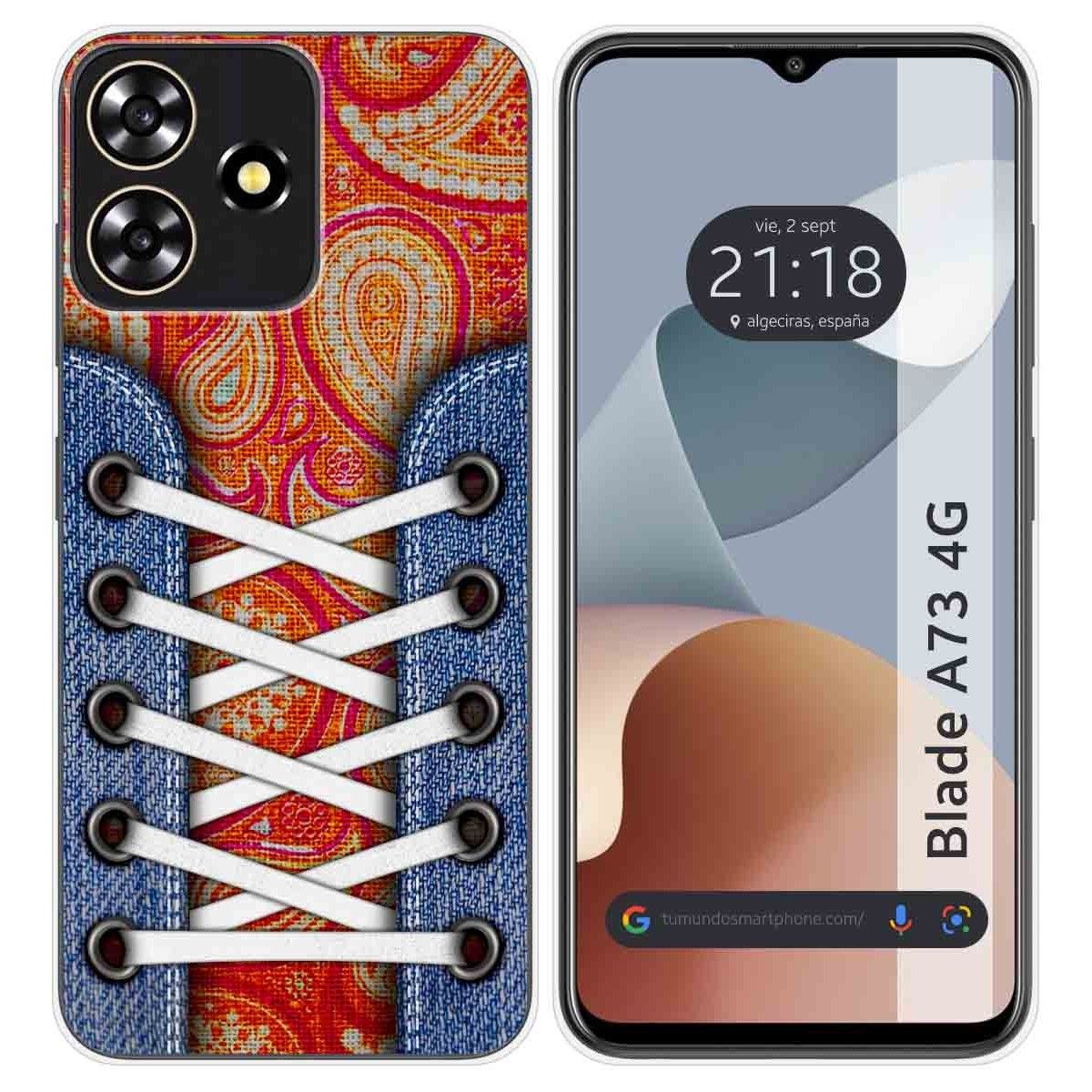 Funda Silicona para Zte Blade A73 4G diseño Zapatillas 10 Dibujos