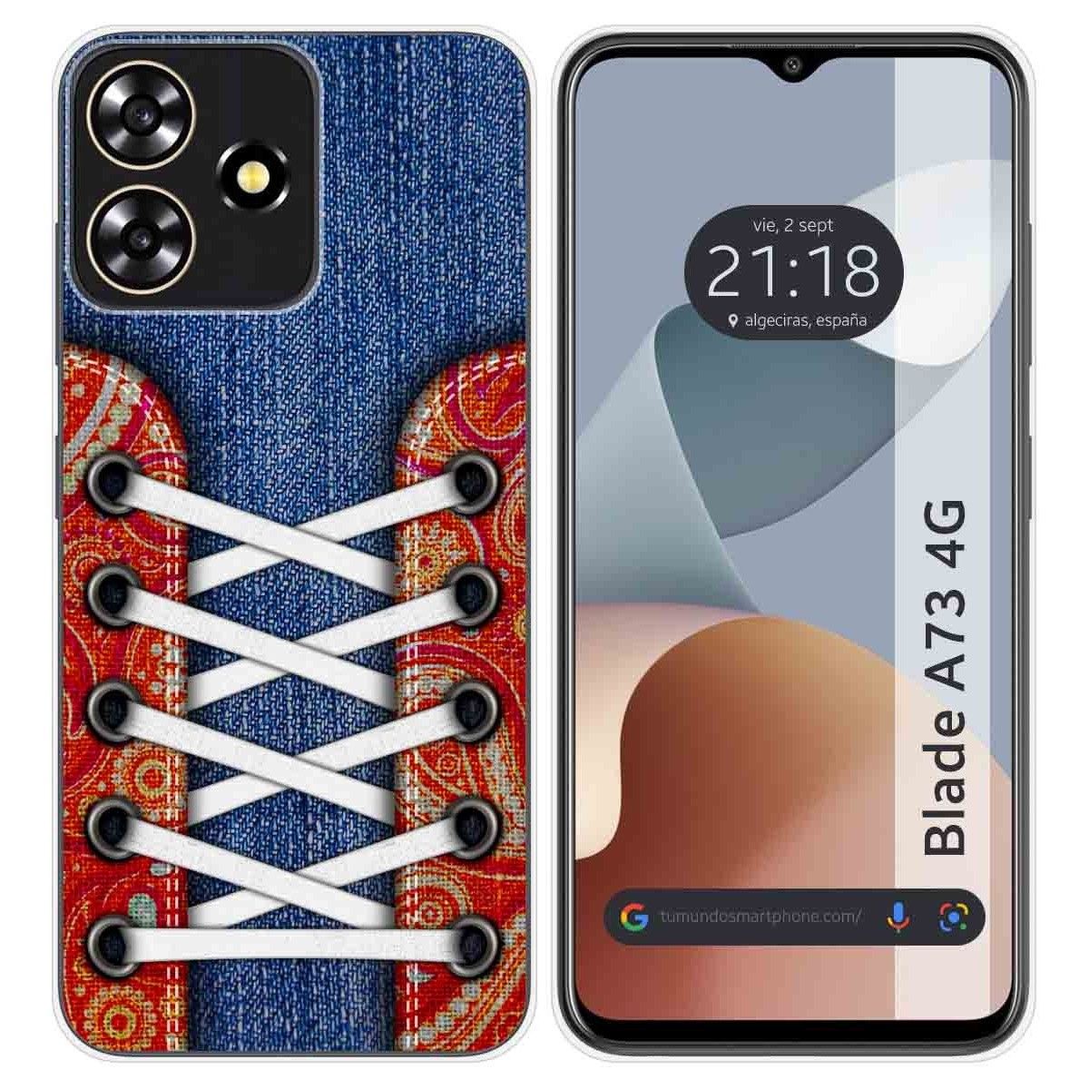 Funda Silicona para Zte Blade A73 4G diseño Zapatillas 11 Dibujos