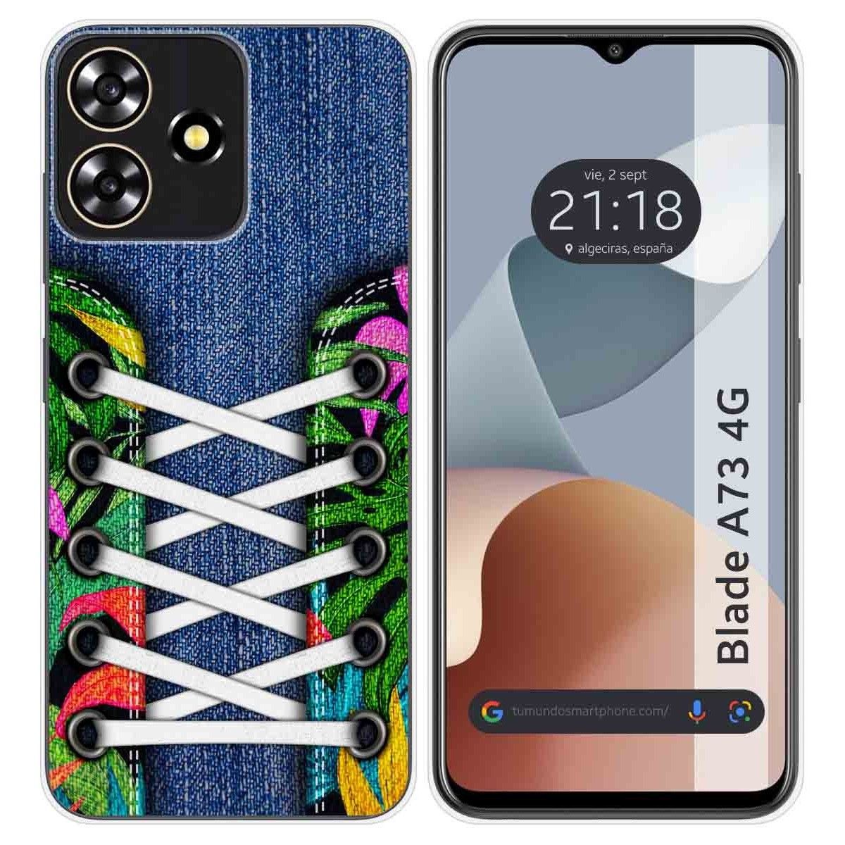 Funda Silicona para Zte Blade A73 4G diseño Zapatillas 13 Dibujos